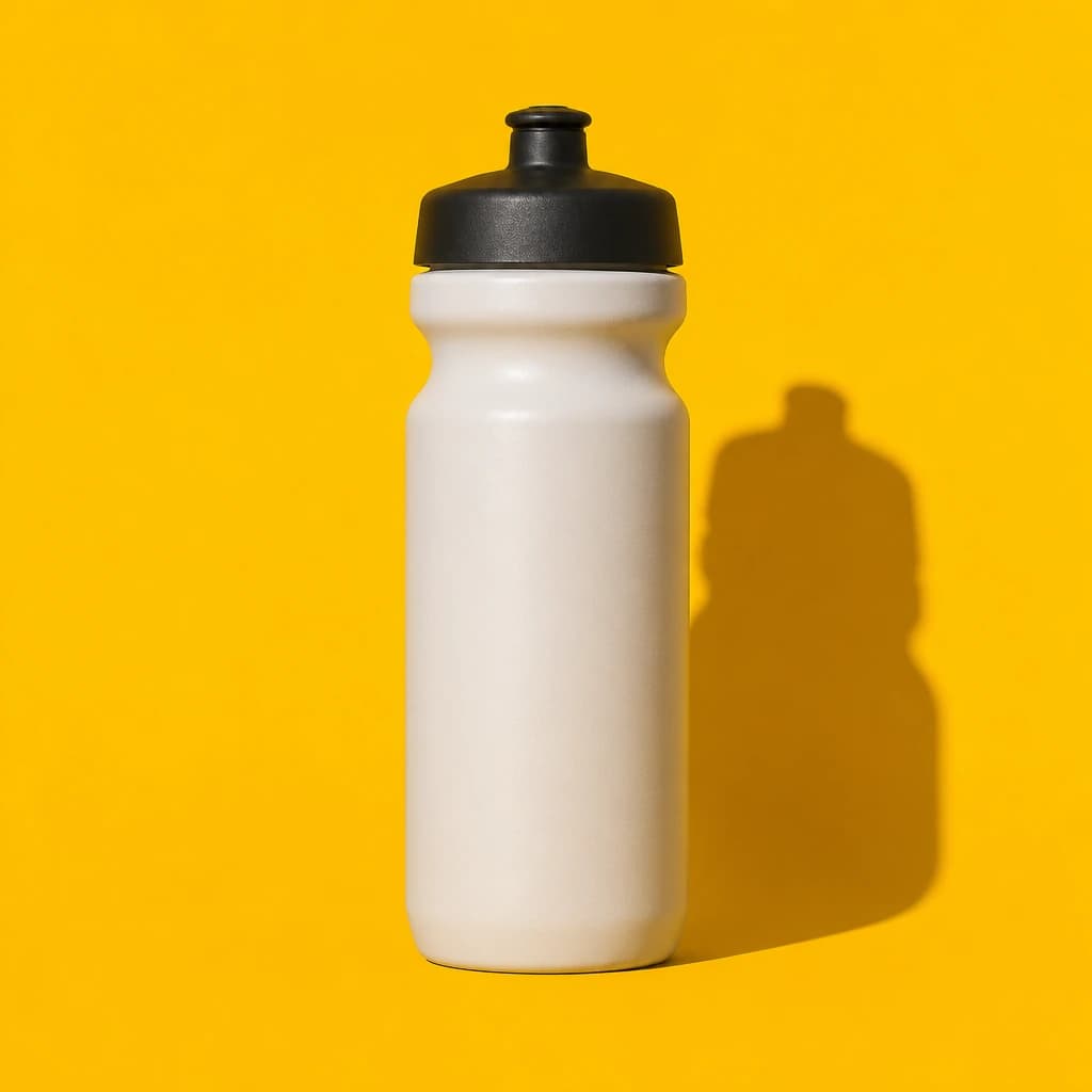 Bold sale ad scene with the product on a flat yellow background