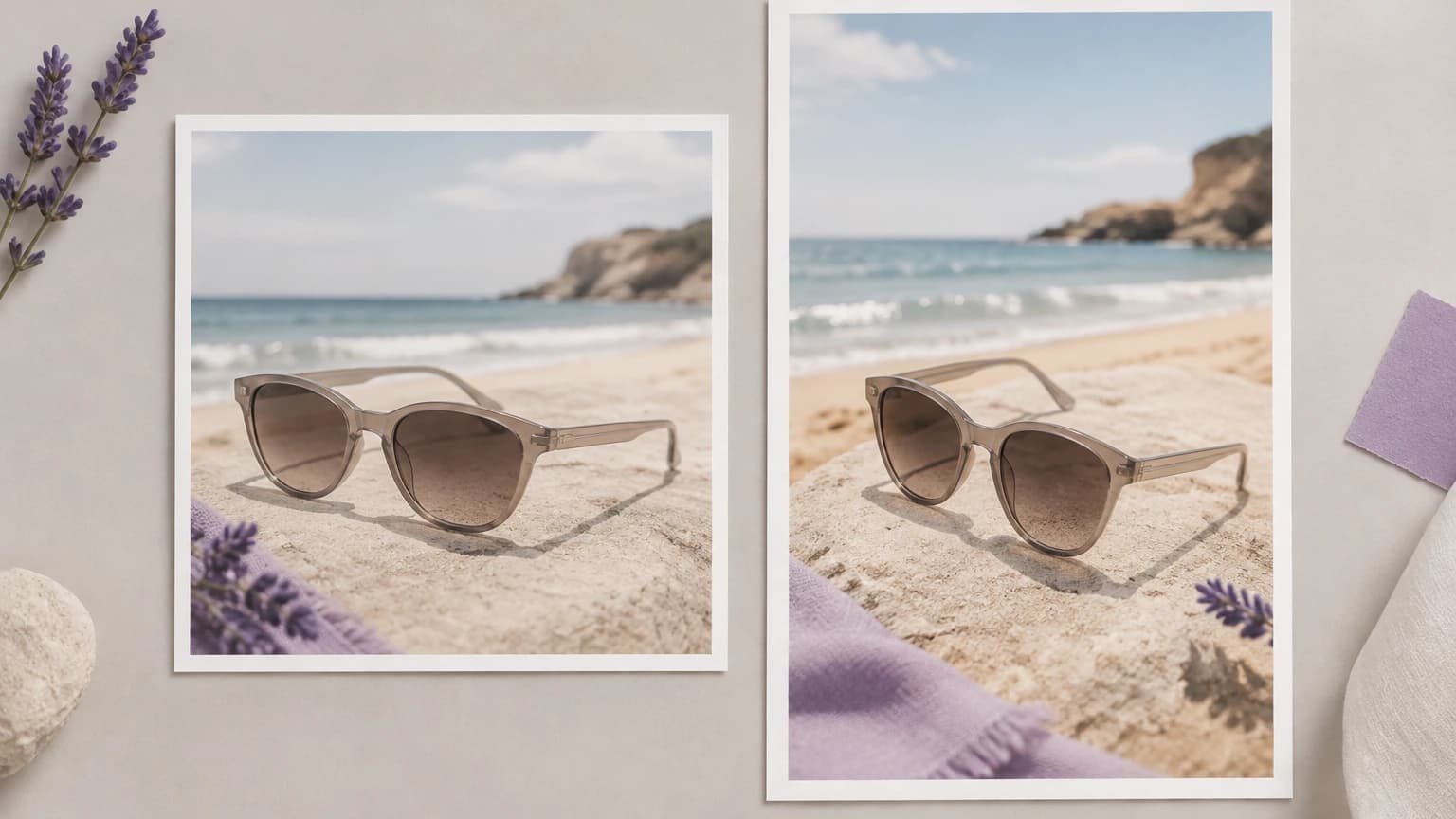 AI ad generator for social media ads: square and vertical versions of one scene