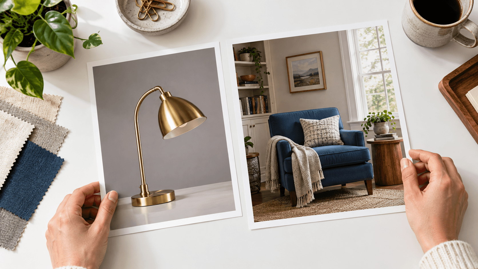 Selecting two complementary pictures for a reference board