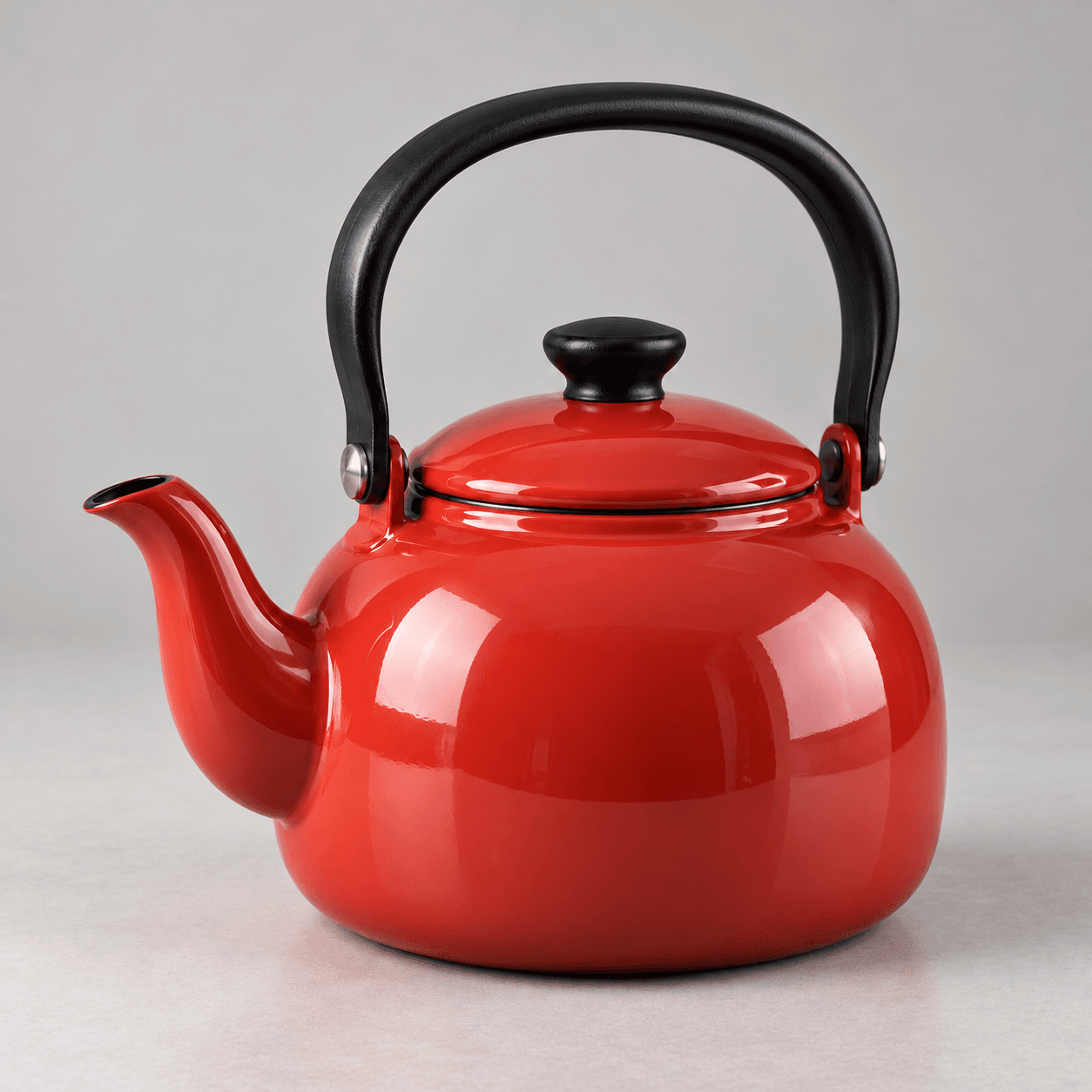 Close recreation concept based on the default red kettle reference