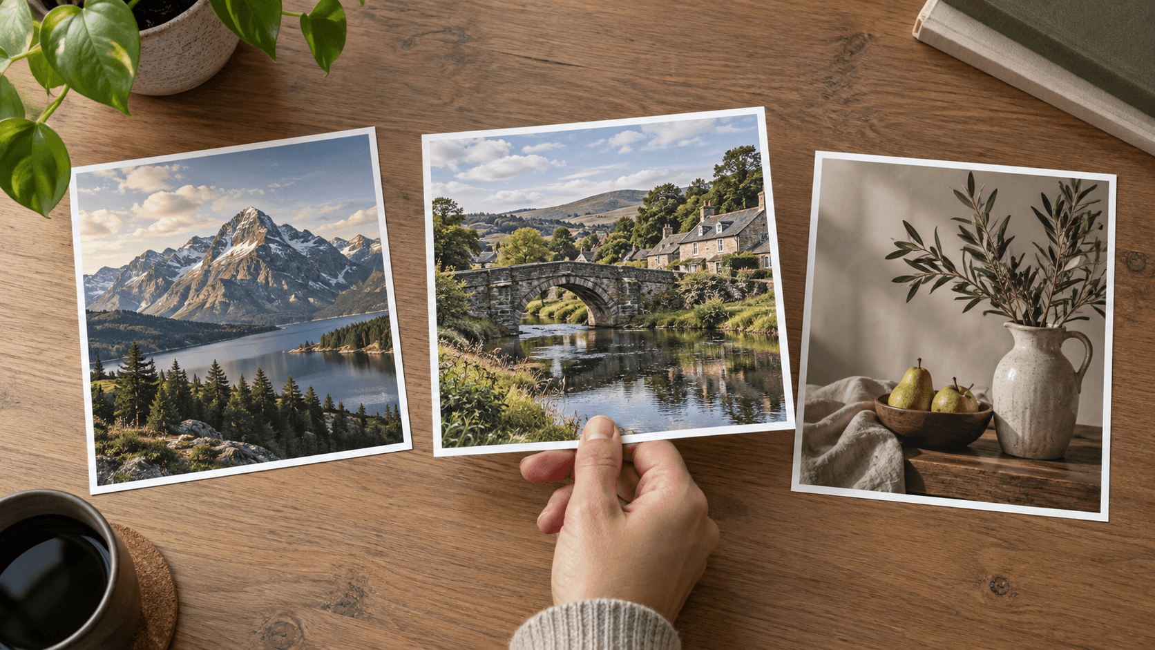 Selecting a useful visual reference from photo prints
