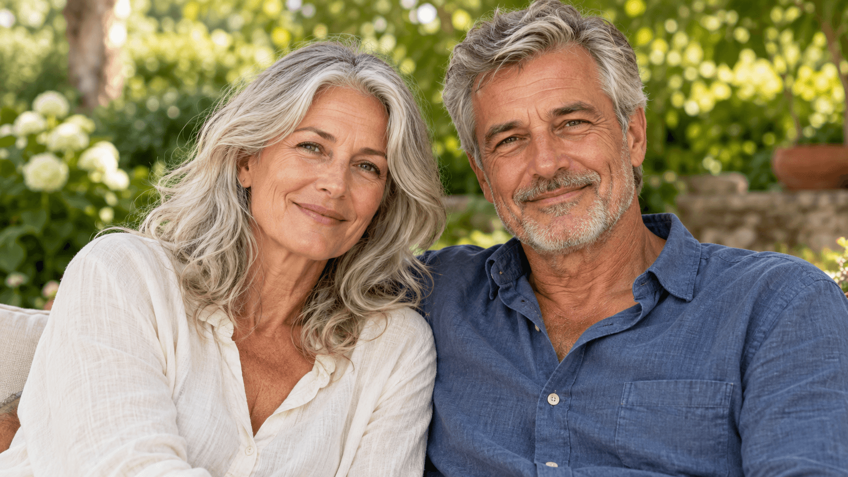 Two-adult family portrait concept requiring review of both faces