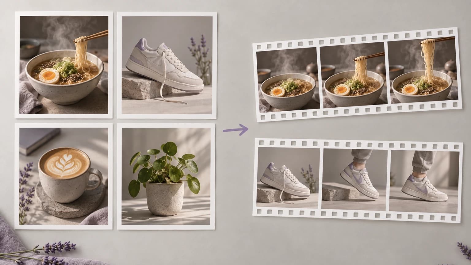Approved photos turned into short social clips