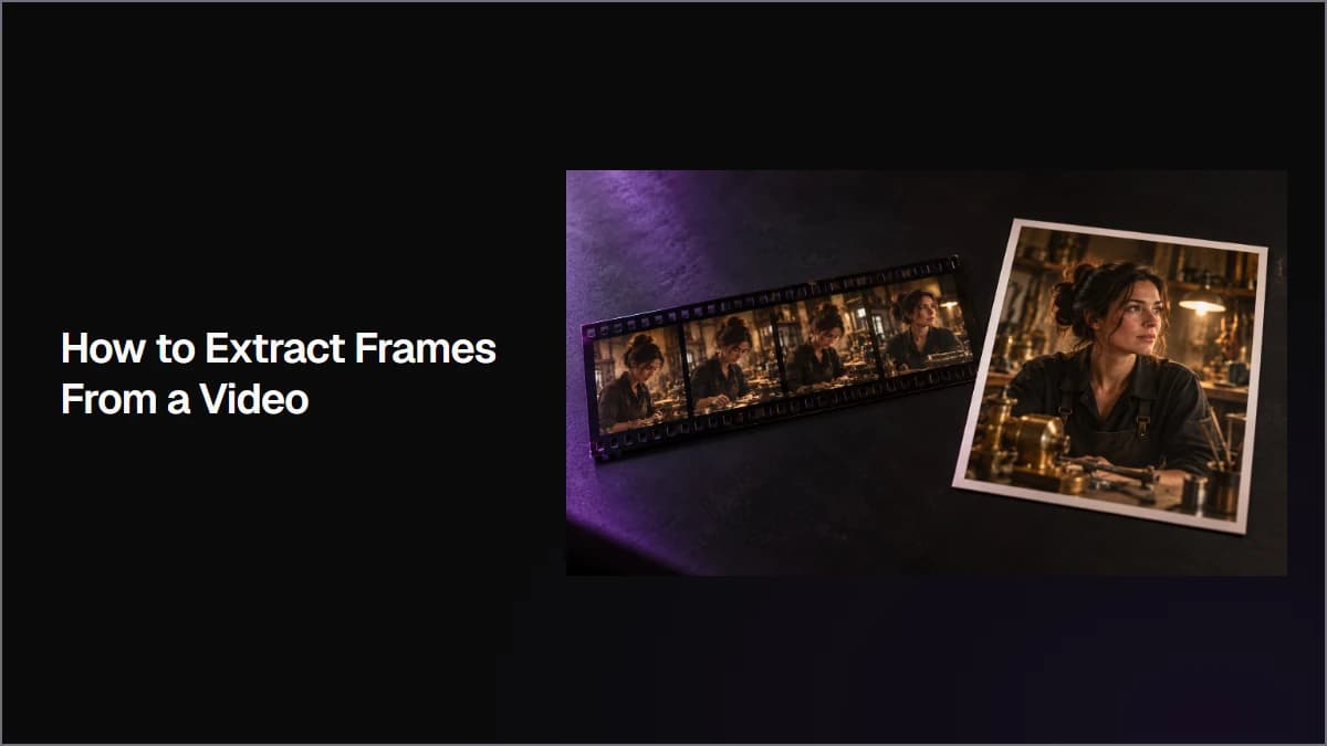 How to Extract Frames From a Video