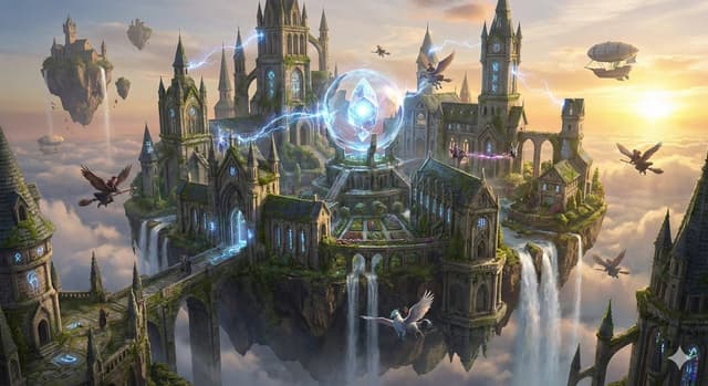 Game Asset - Simple Floating Mage Academy Prompt — output