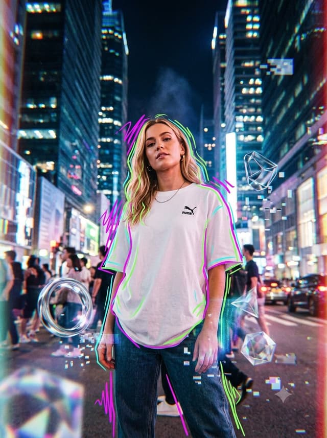 Product Marketing - Cyberpunk Urban Fashion Portrait — output