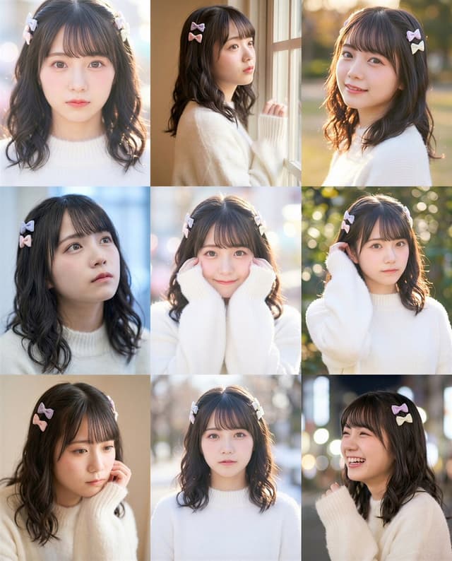 9-grid Instagram portrait variation prompt for Nano Banana Pro — output