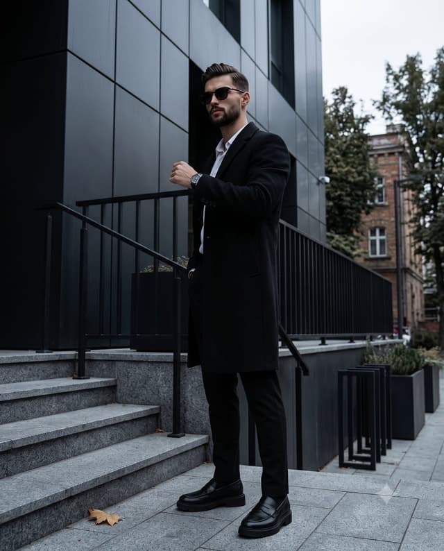 Product Marketing - Dark Academia Urban Street Male Portrait — output