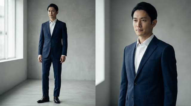 High-End Fashion Magazine Editorial Photo of a Japanese Male Model — output