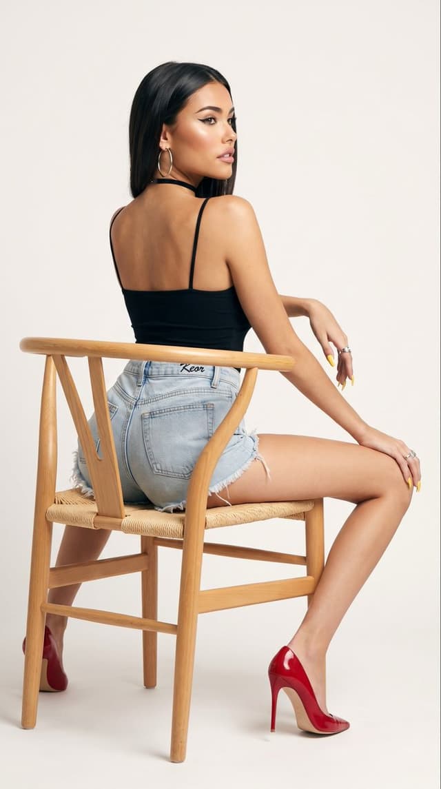 Product Marketing - Studio Editorial Denim Fashion Portrait — output