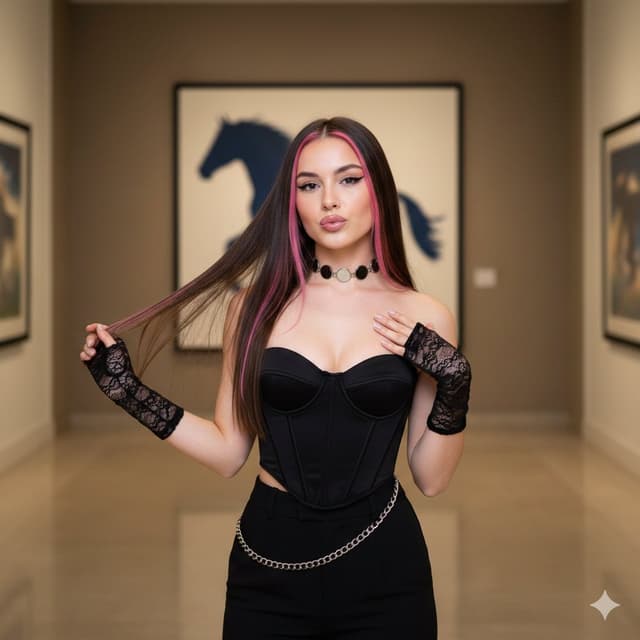 Y2K Influencer Aesthetic Portrait Prompt — output