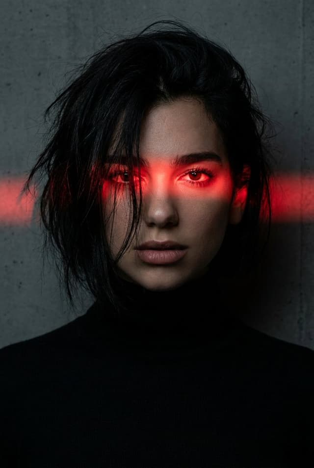 Profile / Avatar - Dramatic Red Light Portrait — output