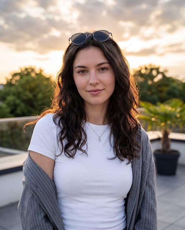 Product Marketing - Luxury Rooftop Golden Hour Portrait — output