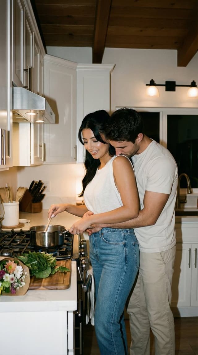 Social Media Post - Intimate Lifestyle Documentary Couple Photo Prompt (JSON) — output