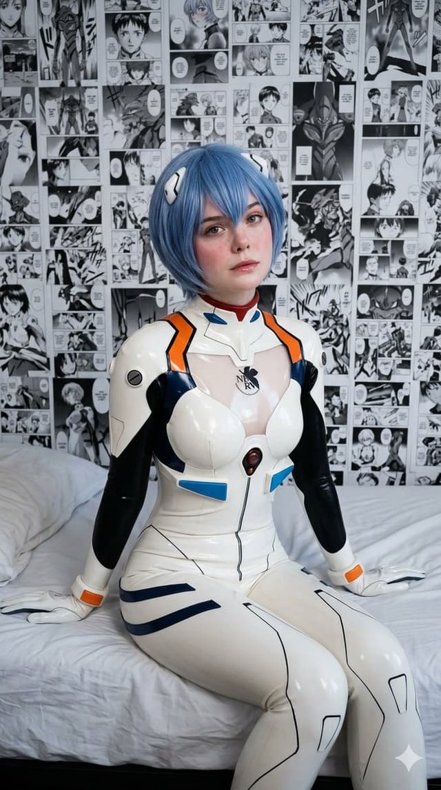 Profile / Avatar - Elle Fanning as Rei Ayanami Cosplay — output
