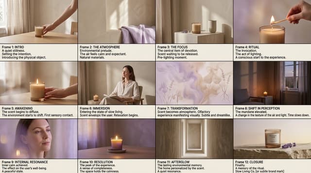 Comic / Storyboard - Luxury Fragrance Storyboard Layout — output