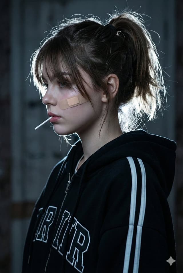 Cinematic Melancholic Portrait with Face Lock Prompt — output