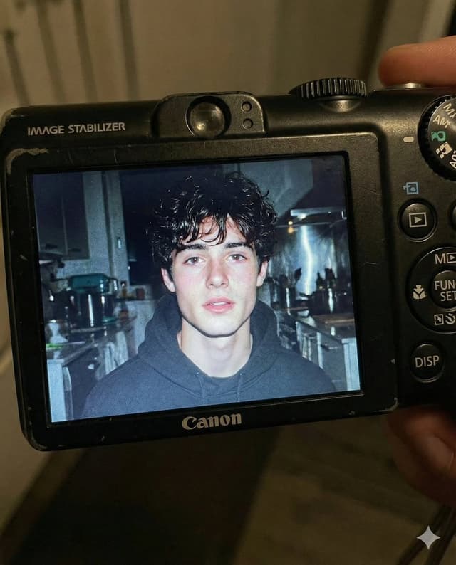 Early 2000s Digital Camera Flash Portrait Prompt — output