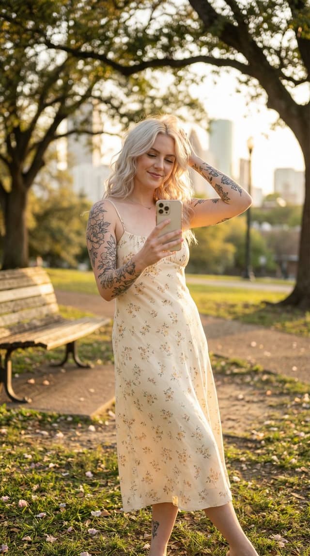 Profile / Avatar - Golden Hour Outdoor Lifestyle Portrait Prompt — output
