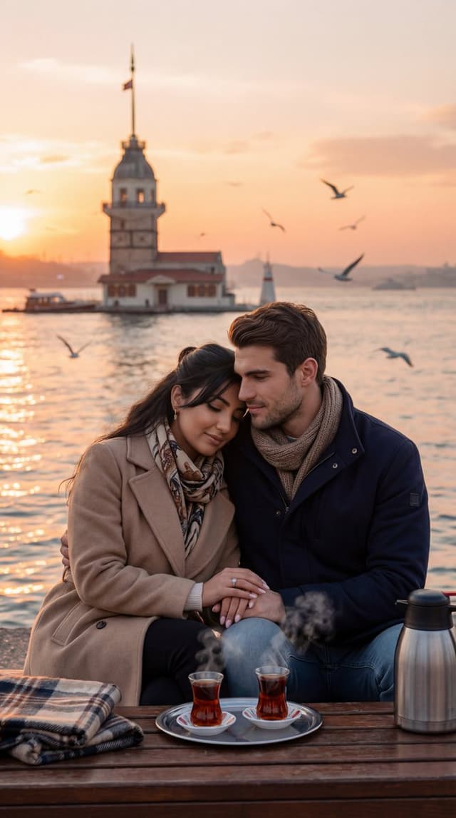 Ultra-Photorealistic Romantic Film Still (Uskudar Sunset) — output