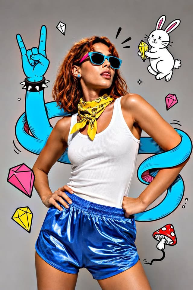 Product Marketing - Mixed Media Fashion Studio Art — output