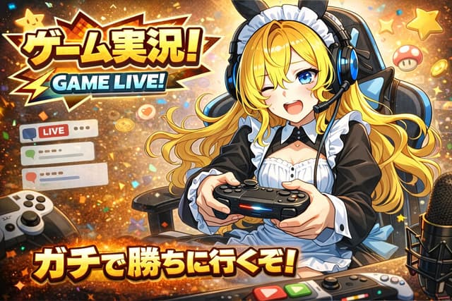 VTuber Gaming Thumbnail Creation Prompt — output