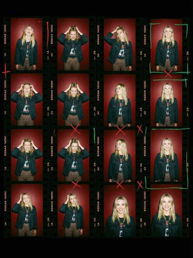 2000s Analog Film Contact Sheet Portrait Prompt — output