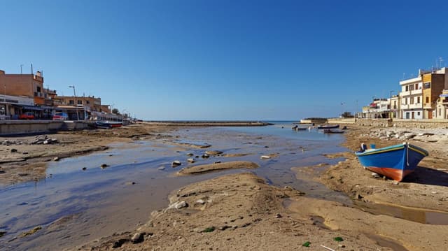 Social Media Post - Mediterranean Low Tide Harbor — output