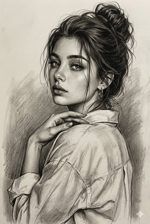 Profile / Avatar - Multi-Medium Portrait Study — output
