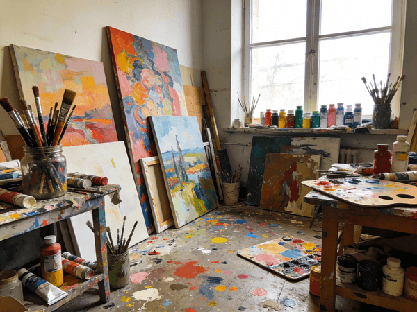 Artist's Messy Studio — output