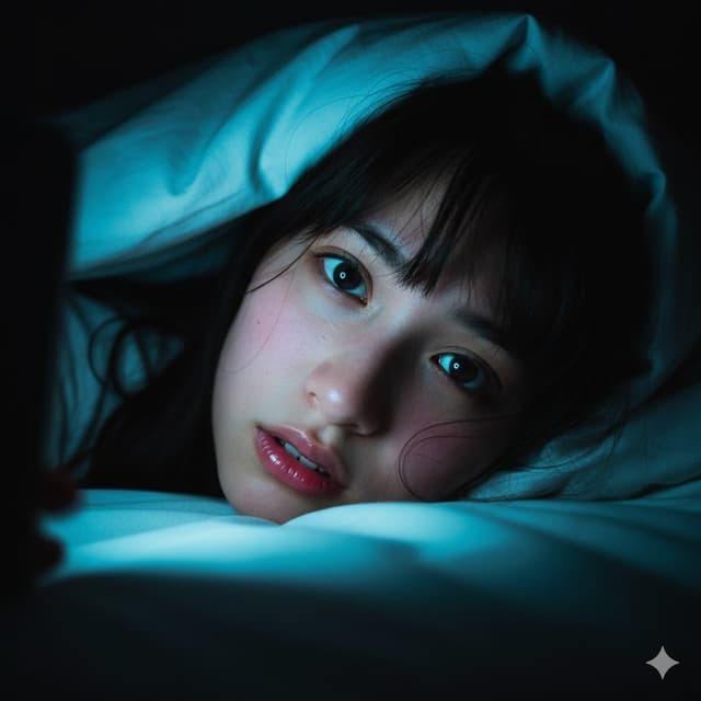 Intimate Late-Night Portrait with Screen Glow — output