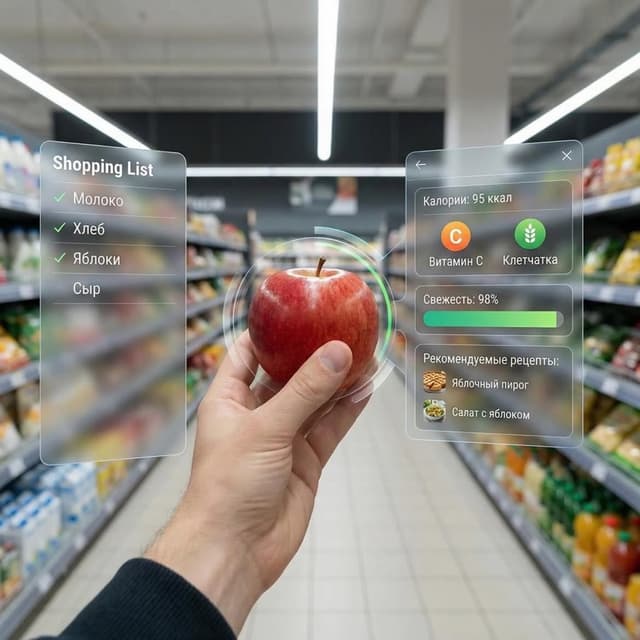 Infographic / Edu Visual - Augmented Reality UI Overlays on Food Items — output