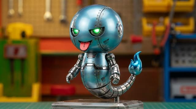 Character transformed into superalloy robot style — output