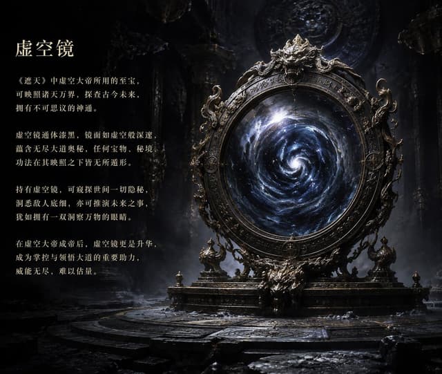 Product Marketing - Ancient Void Mirror Artifact Poster — output