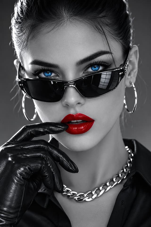 Profile / Avatar - Cyber Fashion Macro Portrait — output