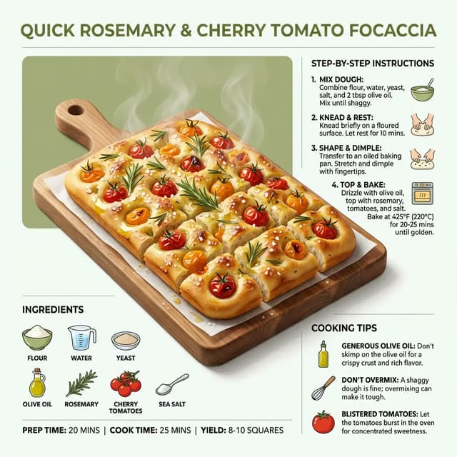 Infographic / Edu Visual - Ultra-Clean Modern Recipe Infographic for Focaccia — output