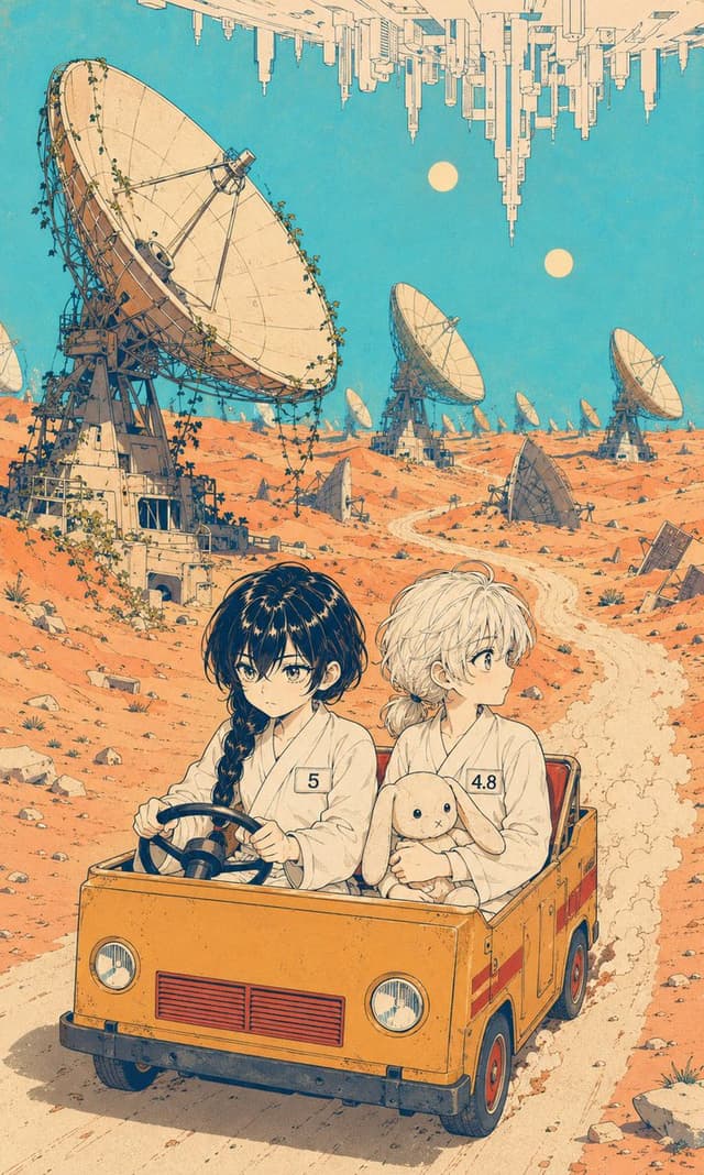 Comic / Storyboard - Retro Manga Desert Radio Observatory — output