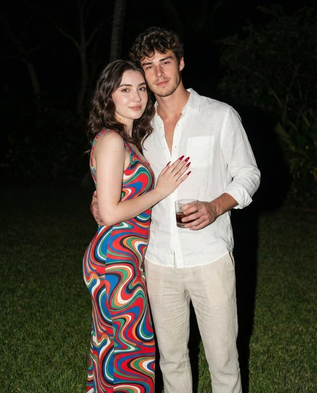 Nighttime Lifestyle Couple Portrait with Direct Flash Prompt — output