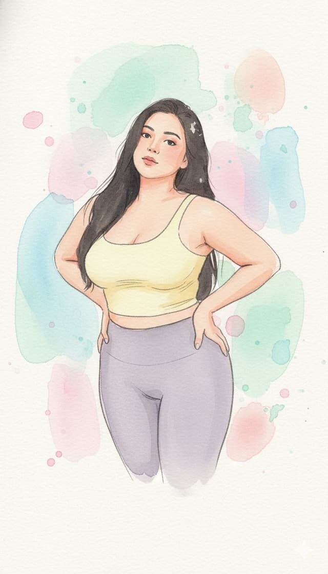 Watercolor Blob Doodle Identity Preservation Prompt — output