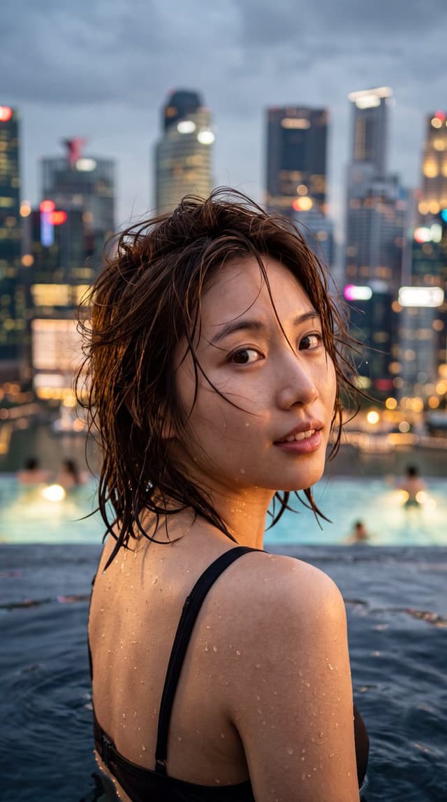 Profile / Avatar - Cinematic Urban Twilight Portrait — output