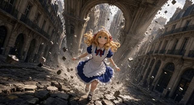 Grok Imagine Inception City Collapse Prompt