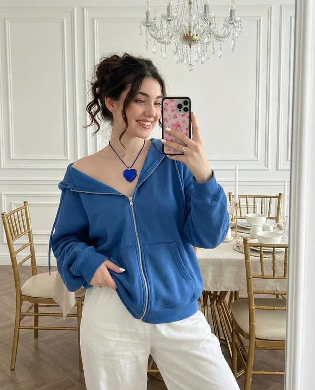 Glamorous Mirror Selfie in an Elegant Dining Room — output