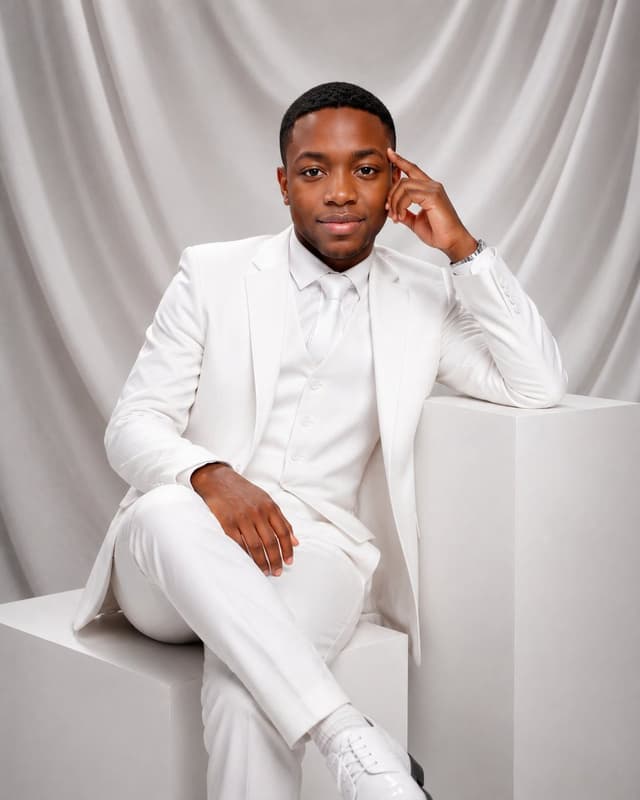 Profile / Avatar - Luxury White Suit Studio Portrait — output
