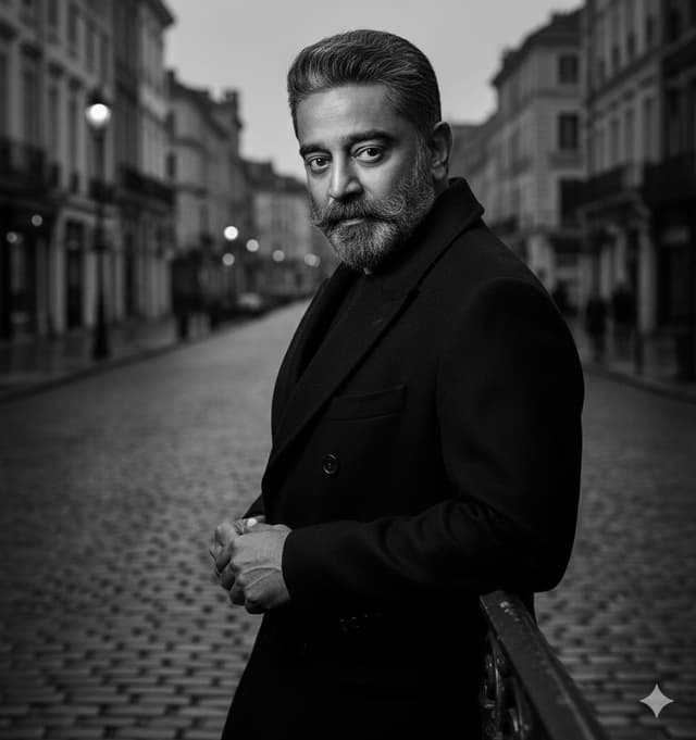 Black and White Noir Fashion Editorial Portrait — output