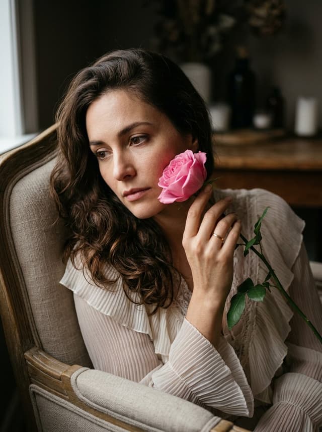 Product Marketing - Intimate Rose Melancholic Portrait — output