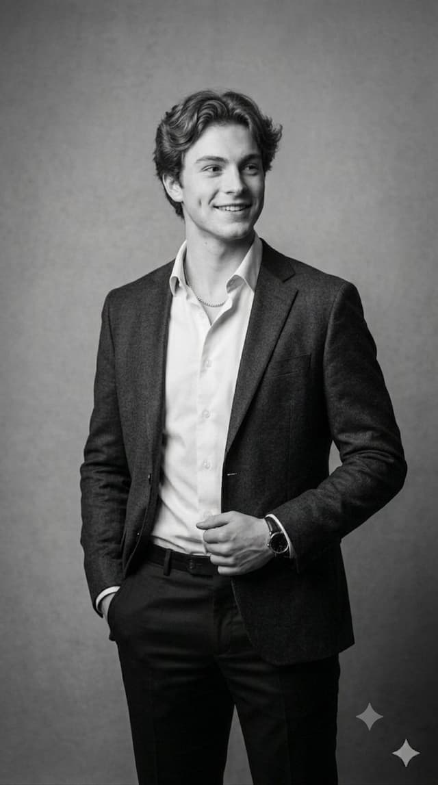 Profile / Avatar - Classic Black and White Male Studio Portraits — output