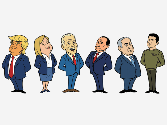 Hanna-Barbera Style Political Figures Cartoon Portrait — output