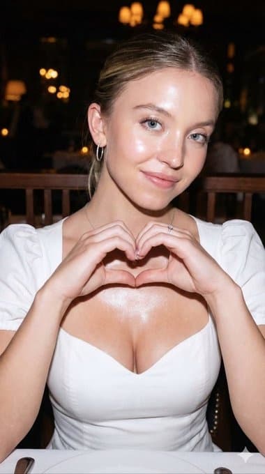 Profile / Avatar - Sydney Sweeney Aesthetic Flash Portrait (Gloorv Signature) — output