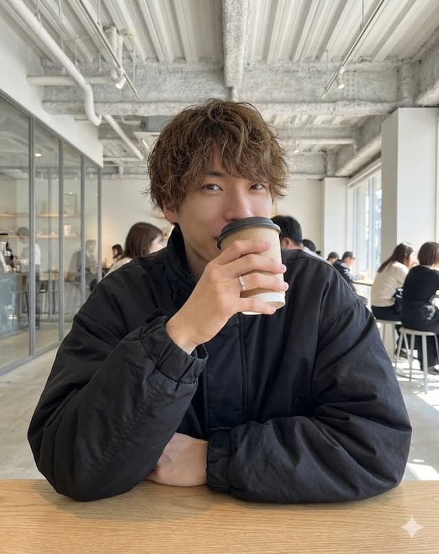 Cafe date POV profile photo prompt for Nano Banana Pro — output
