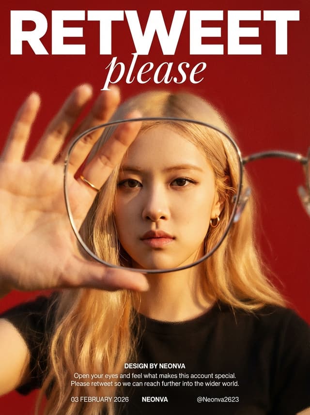Rosé (BLACKPINK) Frosted Glass Poster Prompt — output